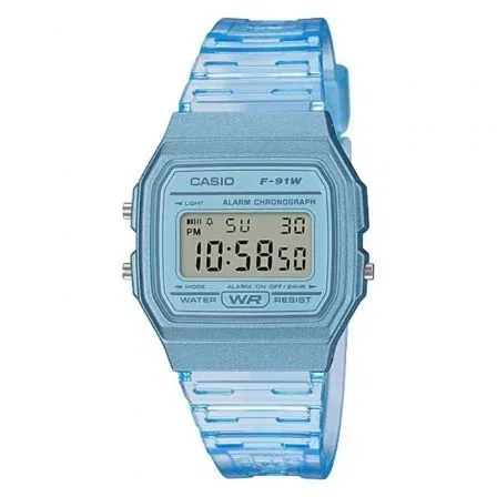 Casio Reloj Digital Collection F-91WS-2EF Azul Casio Reloj Digital Collection F-91WS-2EF Azul
